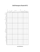 Nonogram - 20x30 - A137 Print Puzzle