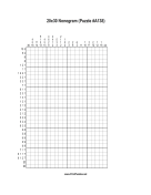 Nonogram - 20x30 - A138 Print Puzzle