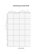 Nonogram - 20x30 - A140 Print Puzzle