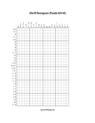 Nonogram - 20x30 - A144 Print Puzzle