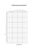 Nonogram - 20x30 - A154 Print Puzzle