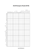 Nonogram - 20x30 - A156 Print Puzzle