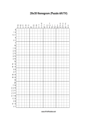 Nonogram - 20x30 - A174 Print Puzzle