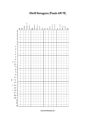 Nonogram - 20x30 - A175 Print Puzzle