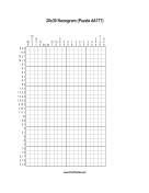 Nonogram - 20x30 - A177 Print Puzzle