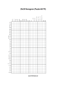Nonogram - 20x30 - A179 Print Puzzle
