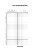 Nonogram - 20x30 - A181 Print Puzzle