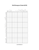 Nonogram - 20x30 - A195 Print Puzzle