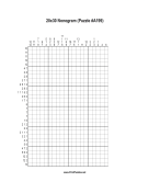 Nonogram - 20x30 - A199 Print Puzzle