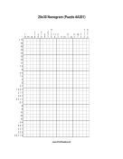 Nonogram - 20x30 - A201 Print Puzzle