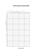 Nonogram - 20x30 - A208 Print Puzzle
