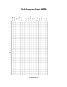 Nonogram - 20x30 - A209 Print Puzzle