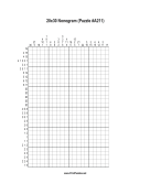 Nonogram - 20x30 - A211 Print Puzzle