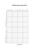 Nonogram - 20x30 - A212 Print Puzzle