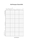 Nonogram - 20x30 - A243 Print Puzzle