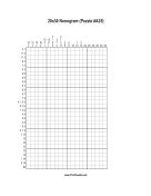 Nonogram - 20x30 - A25 Print Puzzle