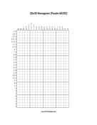 Nonogram - 20x30 - A252 Print Puzzle