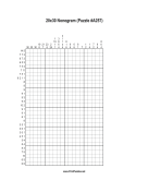 Nonogram - 20x30 - A257 Print Puzzle