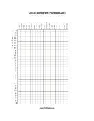 Nonogram - 20x30 - A260 Print Puzzle