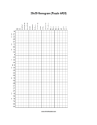 Nonogram - 20x30 - A28 Print Puzzle