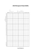 Nonogram - 20x30 - A283 Print Puzzle