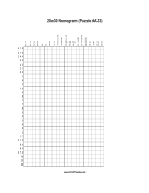 Nonogram - 20x30 - A33 Print Puzzle