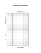Nonogram - 20x30 - A35 Print Puzzle