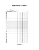 Nonogram - 20x30 - A39 Print Puzzle