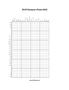 Nonogram - 20x30 - A42 Print Puzzle