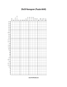 Nonogram - 20x30 - A48 Print Puzzle