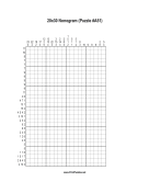Nonogram - 20x30 - A51 Print Puzzle