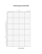 Nonogram - 20x30 - A54 Print Puzzle