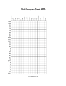 Nonogram - 20x30 - A55 Print Puzzle
