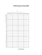 Nonogram - 20x30 - A56 Print Puzzle