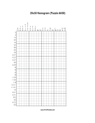 Nonogram - 20x30 - A58 Print Puzzle