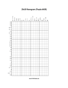 Nonogram - 20x30 - A59 Print Puzzle