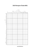 Nonogram - 20x30 - A64 Print Puzzle
