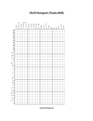 Nonogram - 20x30 - A66 Print Puzzle