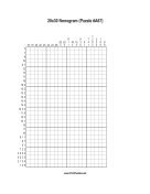 Nonogram - 20x30 - A67 Print Puzzle