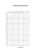 Nonogram - 20x30 - A75 Print Puzzle