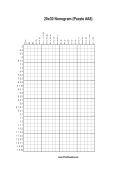 Nonogram - 20x30 - A8 Print Puzzle