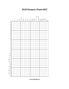 Nonogram - 20x30 - A87 Print Puzzle