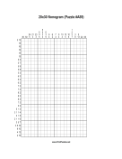 Nonogram - 20x30 - A89 Print Puzzle
