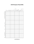 Nonogram - 20x30 - A94 Print Puzzle