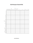 Nonogram - 25x25 - A100 Print Puzzle