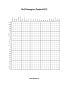 Nonogram - 25x25 - A107 Print Puzzle