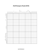 Nonogram - 25x25 - A108 Print Puzzle
