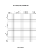Nonogram - 25x25 - A109 Print Puzzle