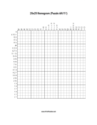 Nonogram - 25x25 - A111 Print Puzzle
