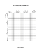 Nonogram - 25x25 - A116 Print Puzzle